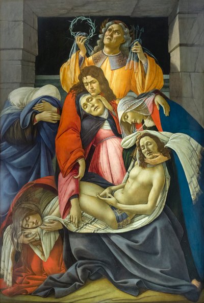 Mrtvý Kristus truchlil od Sandro Botticelli