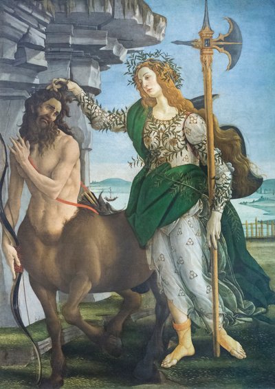 Pallas a kentaur od Sandro Botticelli