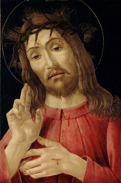 Vzkříšený Kristus, cca 1480 (malba na dřevěné desce) od Sandro Botticelli