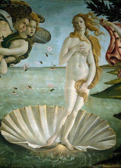 Zrození Venuše (detail) od Sandro Botticelli