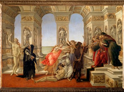 Pomluva z Apelles (tempera na plátně od Sandro Botticelli