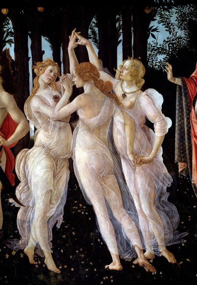 Jaro. Detail Tří Grácií (malba od Sandro Botticelli