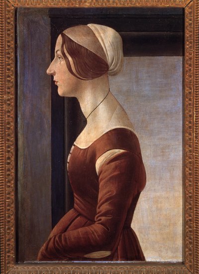Mladá dáma (malba, kolem roku 1475) od Sandro Botticelli
