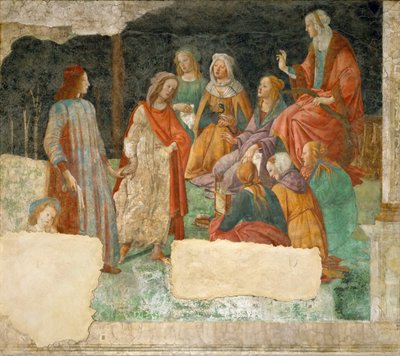 Mladý muž uváděný do sedmi svobodných umění, 1484-1486 od Sandro Botticelli