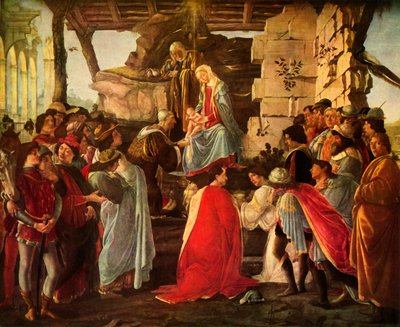 Klanění tří králů, 1476, 1937. od Sandro Botticelli