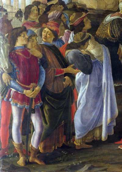 Klanění mudrců - detail od Sandro Botticelli
