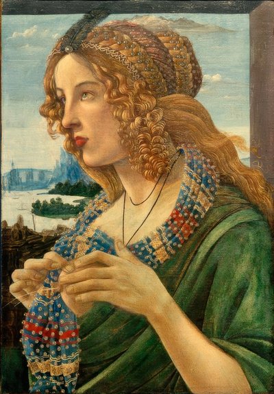 Alegorický portrét ženy (Simonetta Vespucci?) od Sandro Botticelli