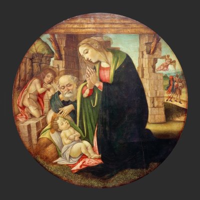 Adorace dítěte s chlapcem Johnem od Sandro Botticelli