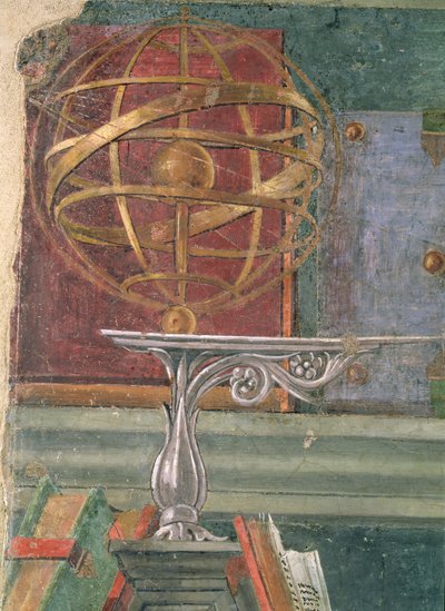 Detail ze St. Augustine v jeho studii ukazující armilární kouli (viz také 44371) od Sandro Botticelli