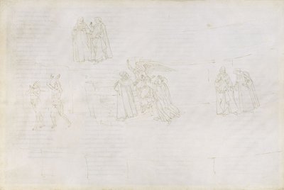 Kresby k Dantově „Božské komedii“ (Purgatorio 17) od Sandro Botticelli