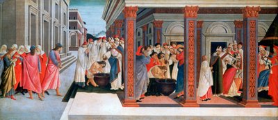 Čtyři scény z raného života svatého Zenobia, c1500 od Sandro Botticelli