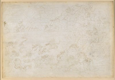 La Divina Commedia, Inferno XXIV. Vergilius a Dante v osmém kruhu pekla (Malebolge), 7. bolgia: Trest pro zloděje a lupiče; Proroctví Vanniho Fucciho od Sandro Botticelli
