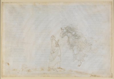 La Divina Commedia, Paradiso V. První sféra (měsíční nebe): Beatrice vysvětluje Dantovi zásady církevního dispensu; vzlet do sféry Marsu od Sandro Botticelli