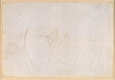 La Divina Commedia, Paradiso XI. Čtvrtá planetární sféra (sluneční nebe): Tomáš Akvinský před Dantem chválí dílo Františka z Assisi a lituje světského směřování svého vlastního řádu, dominikánů od Sandro Botticelli