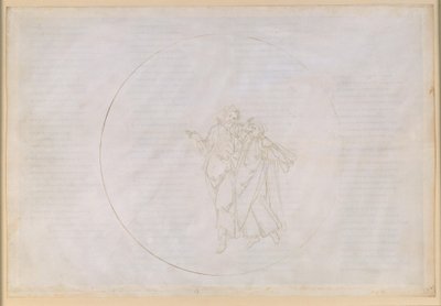 La Divina Commedia, Paradiso XV. Pátá planetární sféra (nebe Marsu): Cacciaguida, praotec rodu Alighieri, vypráví Dantemu o svých předcích ve staré Florencii od Sandro Botticelli