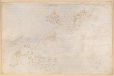 La Divina Commedia, Purgatorio IV. Předočistec: Ostrovní prstenec, podstavcové masivum a střední zóna; vzestup a pokání těch, kteří otáleli od Sandro Botticelli