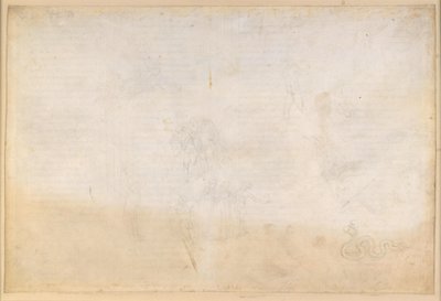 La Divina Commedia, Purgatorio VIII. Předočistec, střední zóna: Údolí nedbalých knížat; Pokušení hadem; Rozhovor s Ninem Viscontim a Curradem Malaspinou od Sandro Botticelli