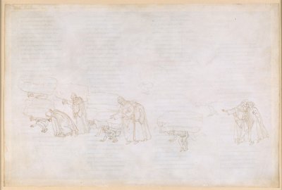 La Divina Commedia, Purgatorio XI. První kruh očistce: Pokání rytířů a umělců toužících po slávě od Sandro Botticelli