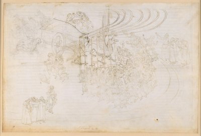 La Divina Commedia, Purgatorio XXIX. Pozemský ráj: Triumf církve od Sandro Botticelli