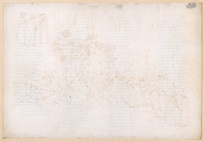Božská komedie, Očistec XXVII. Výstup do Pozemského ráje: Průchod ohněm; Sen na schodech Pozemského ráje; Korunovace Danta od Sandro Botticelli