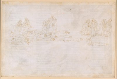 La Divina Commedia, Purgatorio XX. Pátý kruh očistce: Pokání chamtivých a rozmařilců; rozhovor s Hugem Capetem od Sandro Botticelli