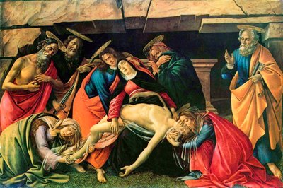 Oplakávání nad mrtvým Kristem, 1490-1492. od Sandro Botticelli