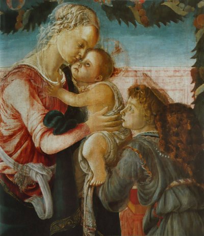 Madona s dítětem a andělem od Sandro Botticelli