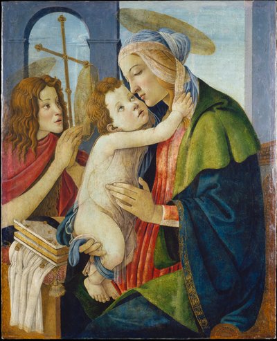 Madona s dítětem a malým svatým Janem od Sandro Botticelli
