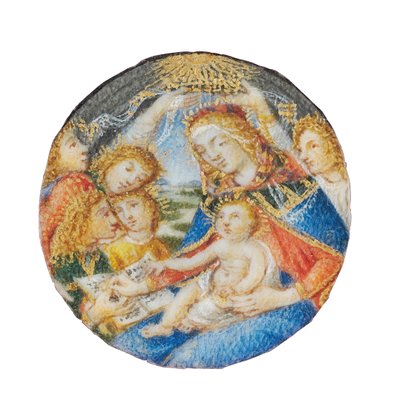 Madona z Magnificat, Florencie, konec 15. - začátek 16. století od Sandro Botticelli