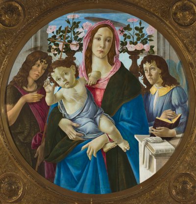 Madona s Dítětem, sv. Janem Křtitelem a andělem od Sandro Botticelli