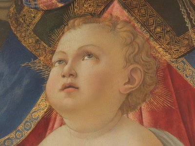 Marie s dítětem a pěti anděly od Sandro Botticelli