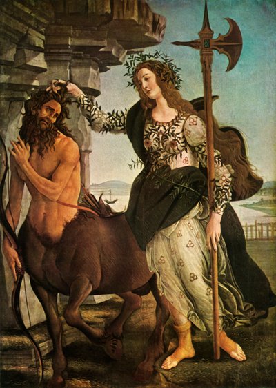 Pallas a Kentaur, c1480-1485, 1937. od Sandro Botticelli