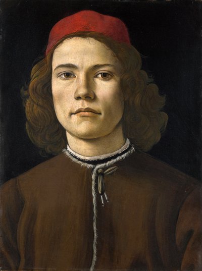 Portrét mladého muže od Sandro Botticelli
