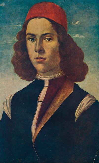 Portrét mladého florentského šlechtice, 15. století, 1907 od Sandro Botticelli