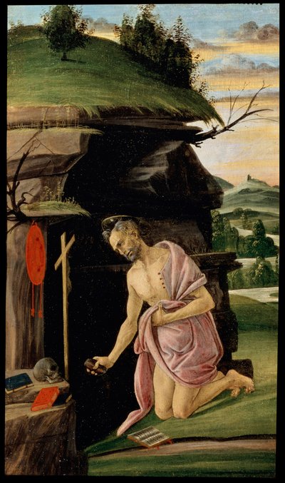 Svatý Jeroným, mezi 1498 a 1505 od Sandro Botticelli