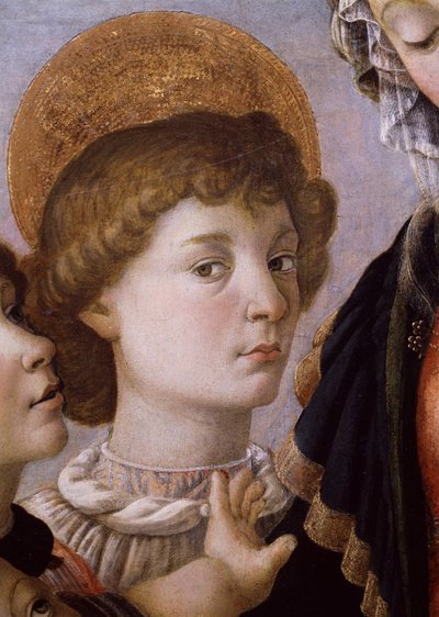 Svatý Jan od Panny Marie s dítětem (tempera na dřevě) od Sandro Botticelli