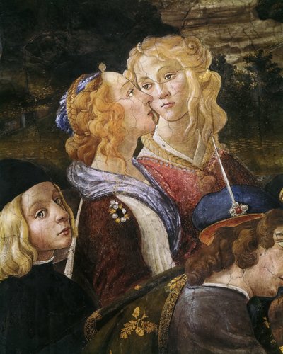 Detail The Temptation of Christ, 1481-1482. od Sandro Botticelli