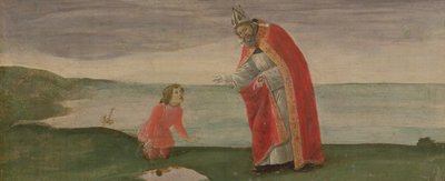 Vidění sv. Augustina z oltářního obrazu sv. Barnabáše, kolem roku 1488 (tempera na panelu) od Sandro Botticelli