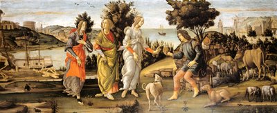 Rozsudek nad Paříží od Sandro Botticelli and workshop
