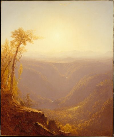 Soutěska v horách (Kauterskill Clove) od Sanford Robinson Gifford