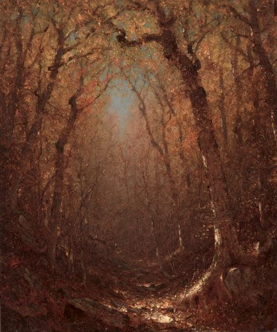Podzim, lesní cesta, 1876. od Sanford Robinson Gifford