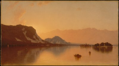 Isola Bella v jezeře Lago Maggiore od Sanford Robinson Gifford