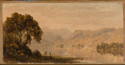 Rydalwater, skica 1855 (olej na plátně) od Sanford Robinson Gifford