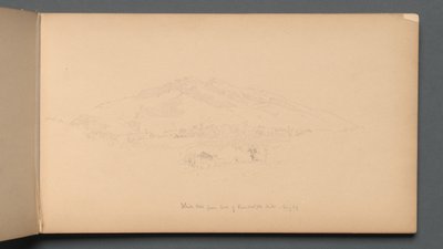 Náčrtník, strana 12: Bílé hory od úpatí Randolph Hill, 1859. od Sanford Robinson Gifford