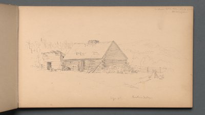 Náčrtník, strana 14: Berlínské vodopády 2. září 1859. od Sanford Robinson Gifford