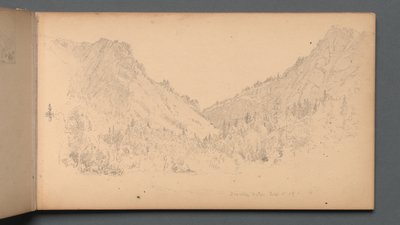 Náčrtník, strana 18: Dixville Notch, 4. září 89, 1859. od Sanford Robinson Gifford