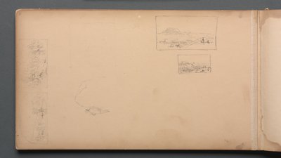 Sketchbook, strana 37: Maine Landscape Vignittes, 1859. od Sanford Robinson Gifford