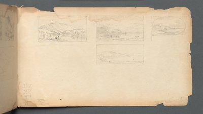 Sketchbook, strana 40: Maine Landscape, 1859. od Sanford Robinson Gifford