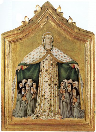 Madonna of Mercy Madonna of Mercy, 40. léta 14. století od Sano di Pietro