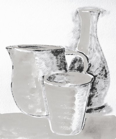 Skica monochromatického zátiší od Santhosh ch